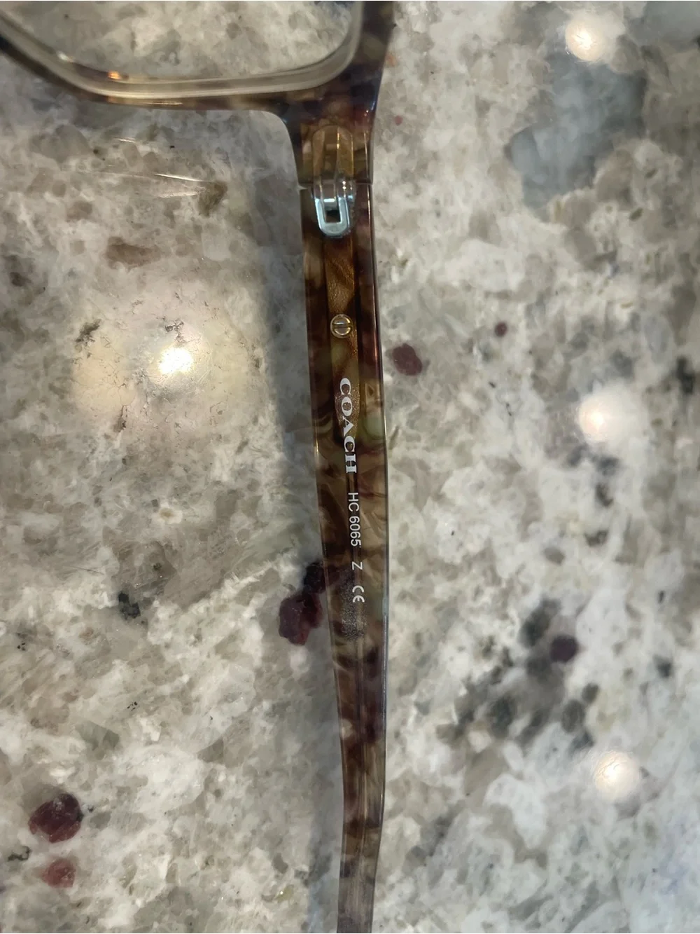 Coach Light Tortoiseshell Eyeglasses with Black Case
